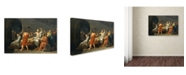 Trademark Global David 'The Death Of Socrates' Canvas Art - 19" x 12" x 2"